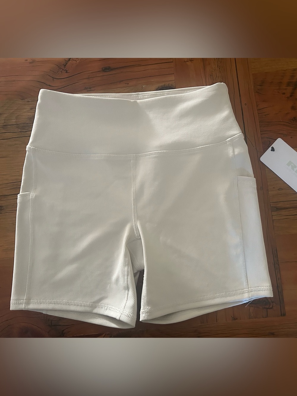RBX Women’s Activewear High-Waist Bike Shorts With Side Pockets Small
